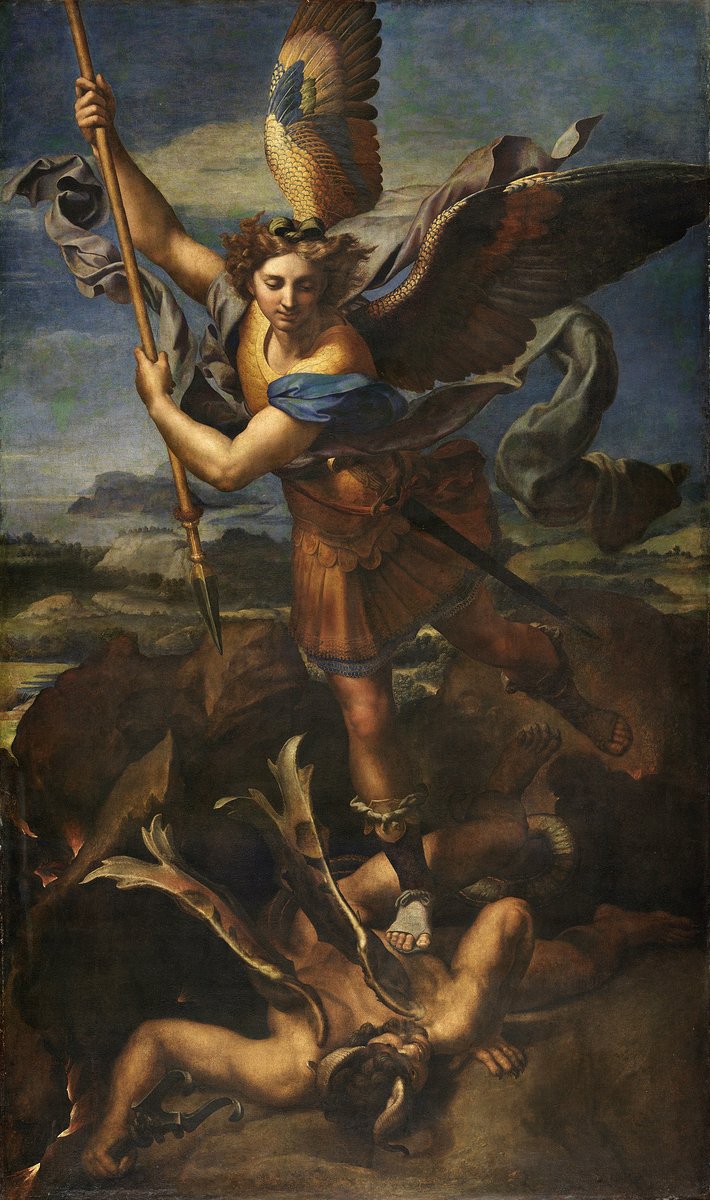 Saint Michel terrassant le Démon dit 'Le Grand Saint Michel,' 1518
 #RaffaelloSanzio #Rafael
@MuseeLouvre