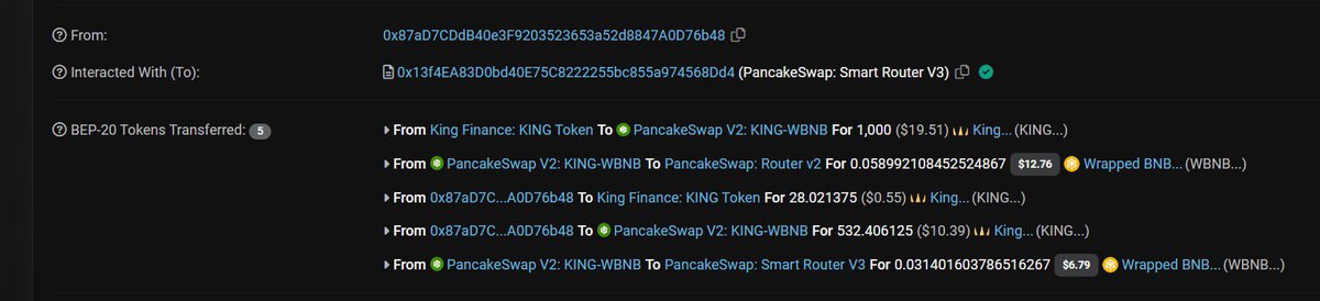 OfficialTravlad's tweet photo. . @bscscan front end is displaying wrong at the moment because of Pancake V3 but everything is still fine, #BSC projects, you don’t need to panic. 

The action still sends your taxes to the marketing wallet or the specified tax receiving wallet when deployed.

Error just visual. https://t.co/DQKuawuwg2