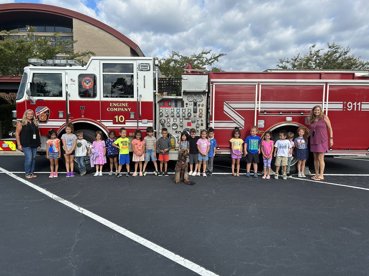 ksywy's tweet photo. Our fantastic custodian Mr. Nick wanted a fire hat too! 🤣. A big thank you to Fire Engine 10 for coming to talk to us about fire safety and the job of firefighters! 🚒 🔥 🧯 Have a safe and fun filled Labor Day Weekend! @SharonElemS #SharonStrong https://t.co/FSezVSK3Oz