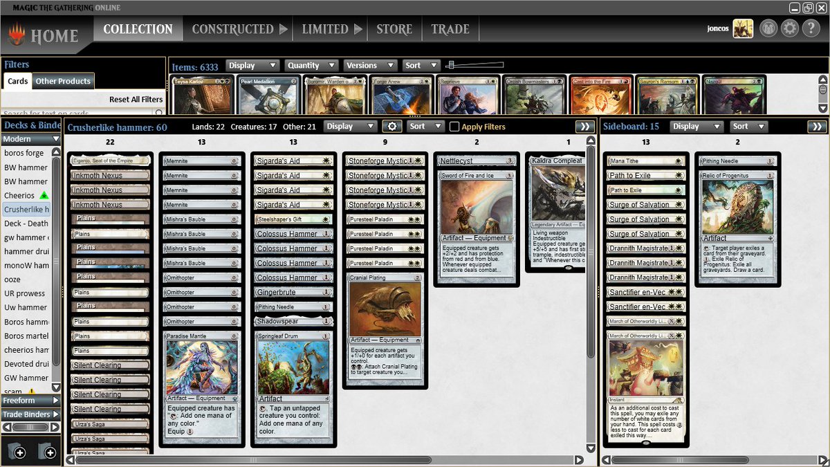 joncosmtg's tweet photo. 🏆#7 with a @StefanDimov413 Crusherlike list. Took his list and made some adaptation to my gameplay and the result was very good. This list sprints and baubles and memnites were never a problem even in bowmaster matches. Mu below 1/2 https://t.co/VUcAa9h1bO