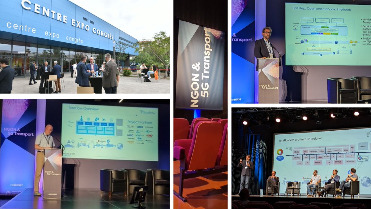 In June 2023, <a href="/TeraFlowSDN/">TeraFlowSDN</a> visited #NGON  conference in Cote d'Azur, France. 

If you missed this event visit our blogpost for more info!
▶ teraflow-h2020.eu/events/teraflo…

<a href="/ietf/">@IETF</a> <a href="/ETSI_STANDARDS/">ETSI</a> #standardisation #optical #network #controller #horizoneu #TFSWorldTour