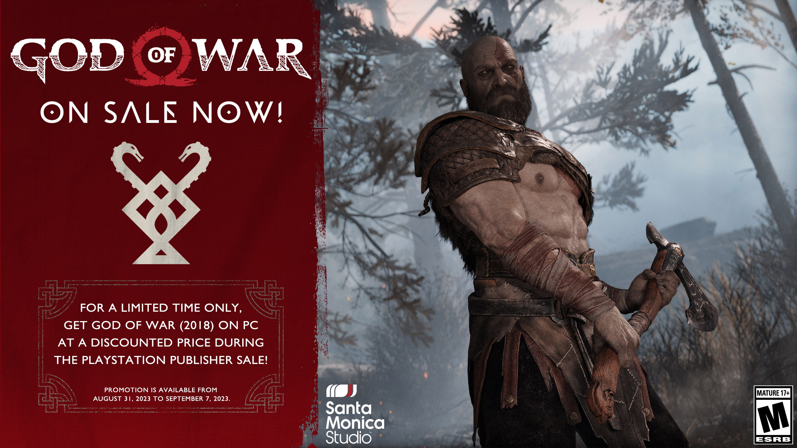 Santa Monica Studio – God of War Ragnarök on X: The @PlayStation Holiday  Sale has officially begun! Get #GodOfWarRagnarok at a discounted price and  play the new DLC #GodOfWarRagnarokValhalla for free!   /