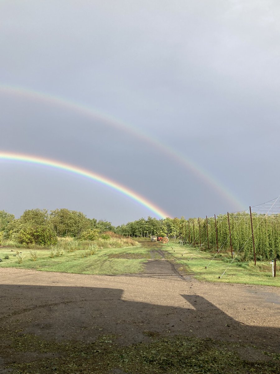 Double rainbow ends on Centennial! Tomorrow the first of it will come off 😀