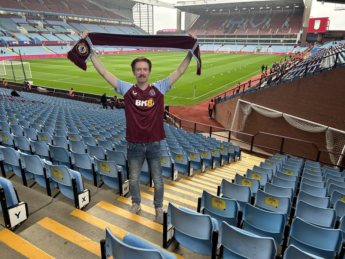 NickConway_'s tweet photo. Newfoundland 🇨🇦 ➡️ Villa Park 🦁 

First Aston Villa match was something I will never forget.

For 10 years I’ve waited for today and I can guarantee I won’t wait another decade to come back.

#UTV #AVFC @AVFCOfficial https://t.co/TM0HSjeUl7