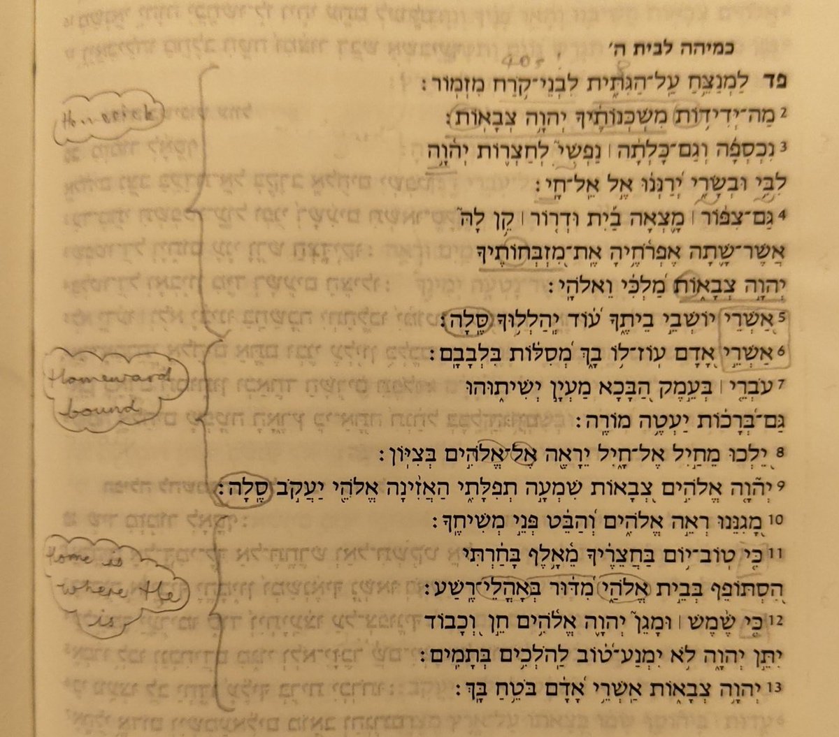 K_L_Phillips's tweet photo. Just finished memorising #Psalm 84.
What a stunner 😍

3 parts, separated by סלה
Each part: 4 verses

Mnemonic summary for each part:
1. Homesick 
2. Homeward bound
3. Home is where He is.

Thank you, Lord
#treasurethetext
#memorization
#bible
#hebrew
#betterisonedayinYourhouse https://t.co/JqIR7egmzL