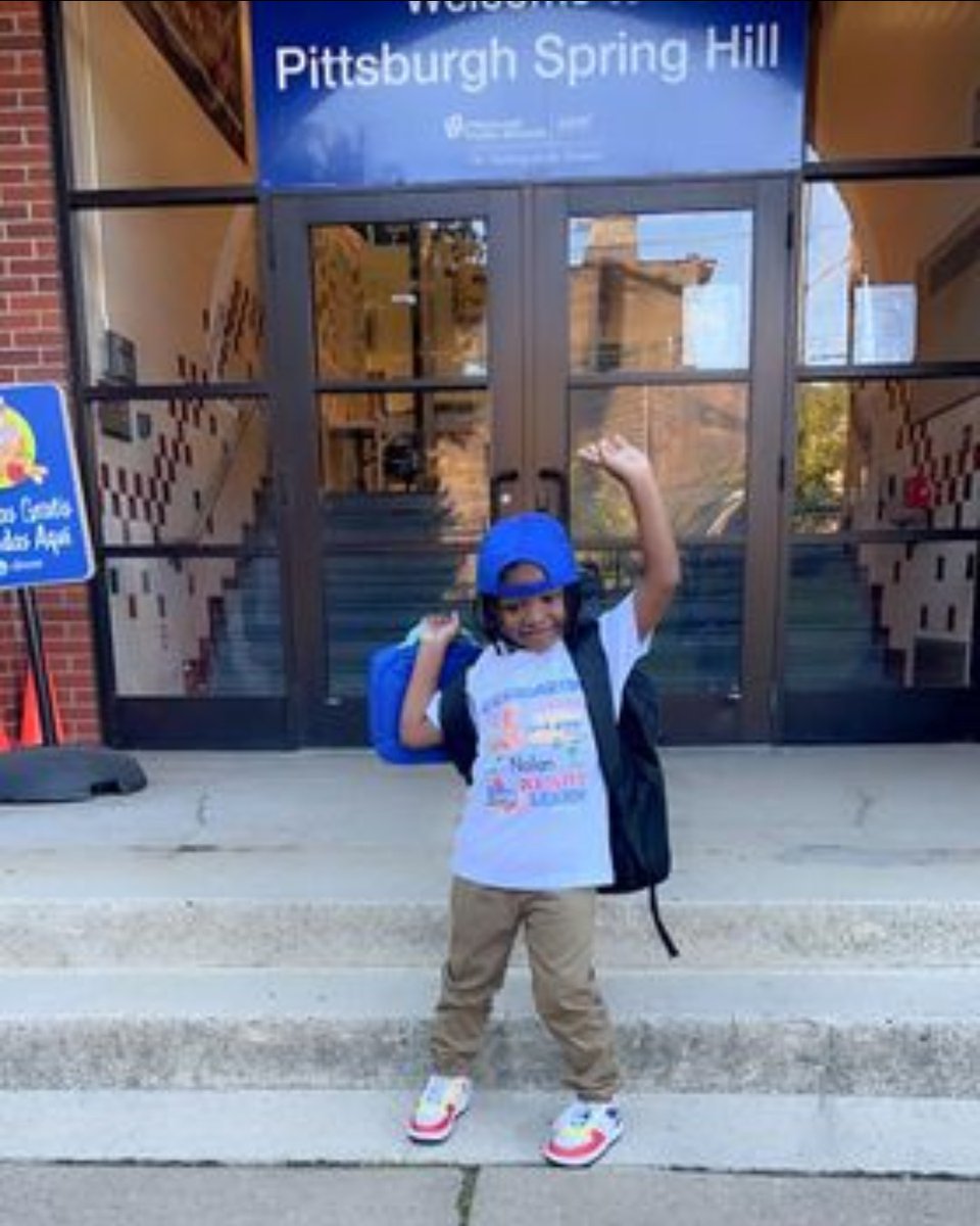 PPSnews's tweet photo. Nolanβs first day of kindergarten at Pittsburgh Spring Hill K-5!π
#PPSFirstDay https://t.co/1jas82SAvH