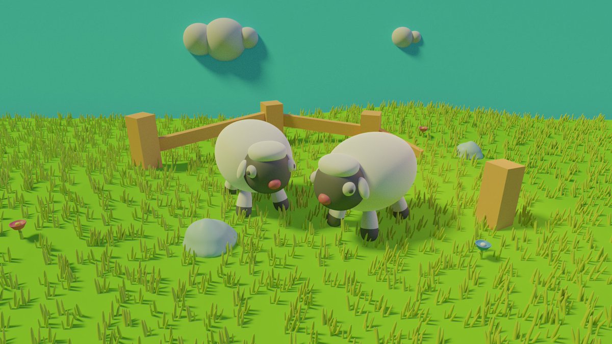 MarceloSants98's tweet photo. Hi! Do you like sheep?

#b3d #blender https://t.co/7lK6RPDopF