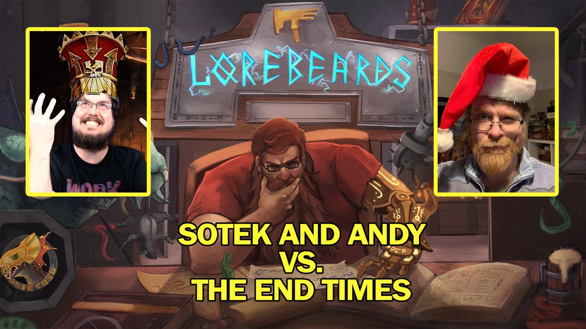 LAWhammering's tweet image. THE LOREBEARDS POLL IS OVER!
THE PEOPLE HAVE SPOKEN.
This week on #Lorebeards it is @LSotek and @Hapimeses vs. The End Times!
Sunday at 4pm BST/10am CST
REMEMBER! We're on the LAWhammer channels this week! Right here:
➡️ youtube.com/watch?v=5nYfgX…
➡️ twitch.tv/lawhammering