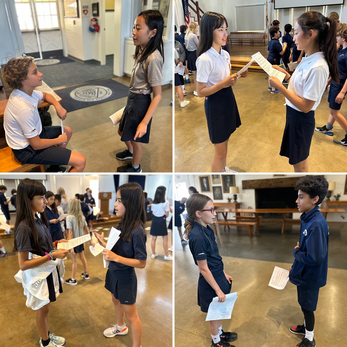 Ms. Helm guided a spirited group of sixth graders as they dove into the world of interviews—both in the hot seat and behind the desk!