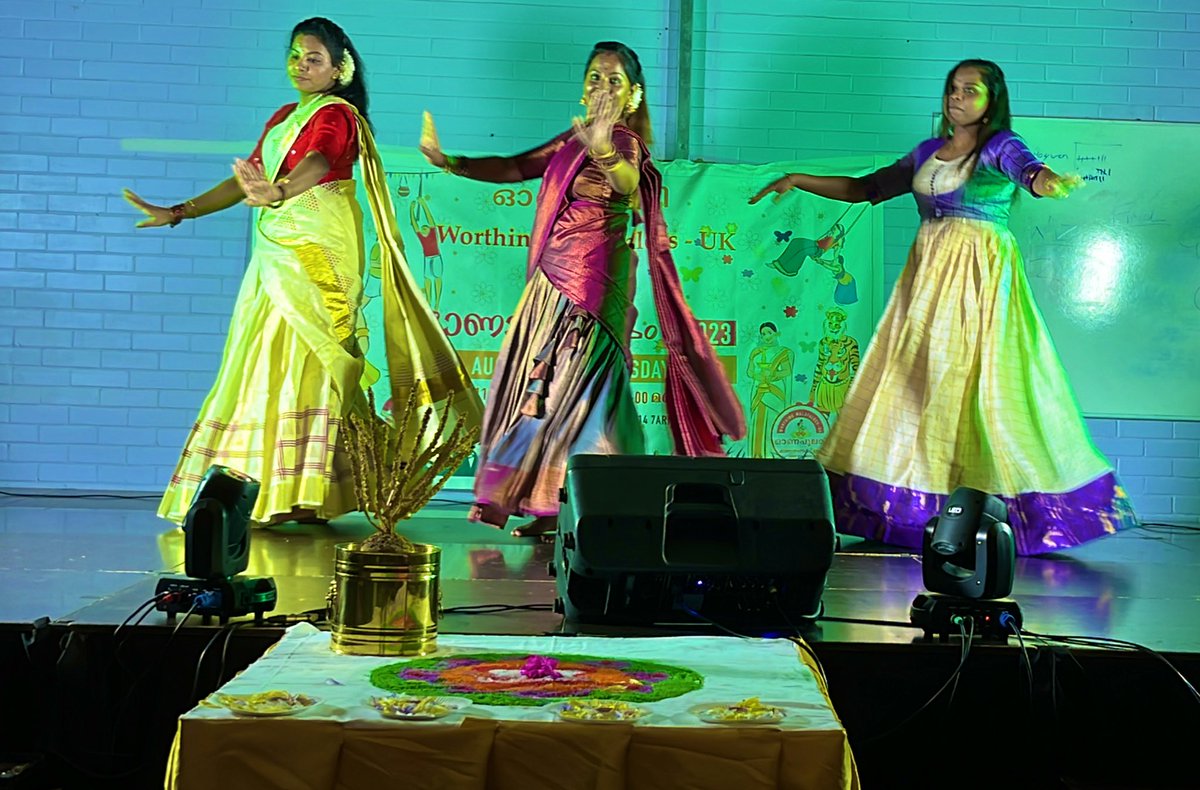 Huge thanks to #Worthing Malayalees for hosting a fab #Onum event.🇮🇳 Keralans celebrate the annual return of demon king Mahabali with fun, games and food! 🎉 The tug of war was epic and the traditional singing and dancing just great. It was an honour to help light the lamp.♥️