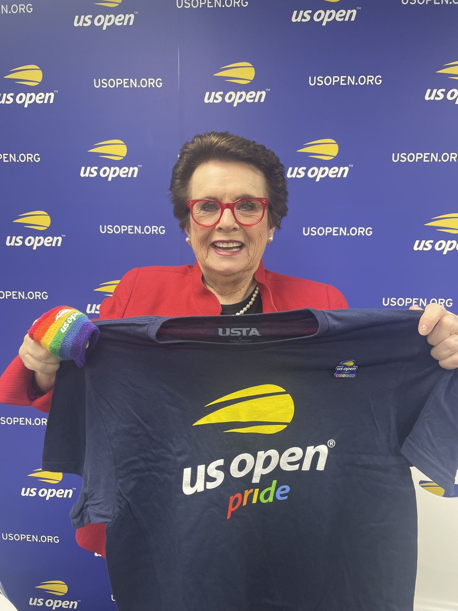Pride Day at the #USOpen. 

Tennis is for everyone. 🌈