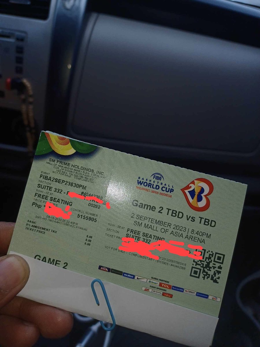 BenjGallora's tweet photo. ***** FOR SALE *****
FIBA World Cup
Sept 2, 2023
MOA Arena
4pcs available
Free Snacks and Drinks
DM me for price and more info 

RFS. Nag back out mga kasama. 🥹🤦 https://t.co/PW4WyrS2oq