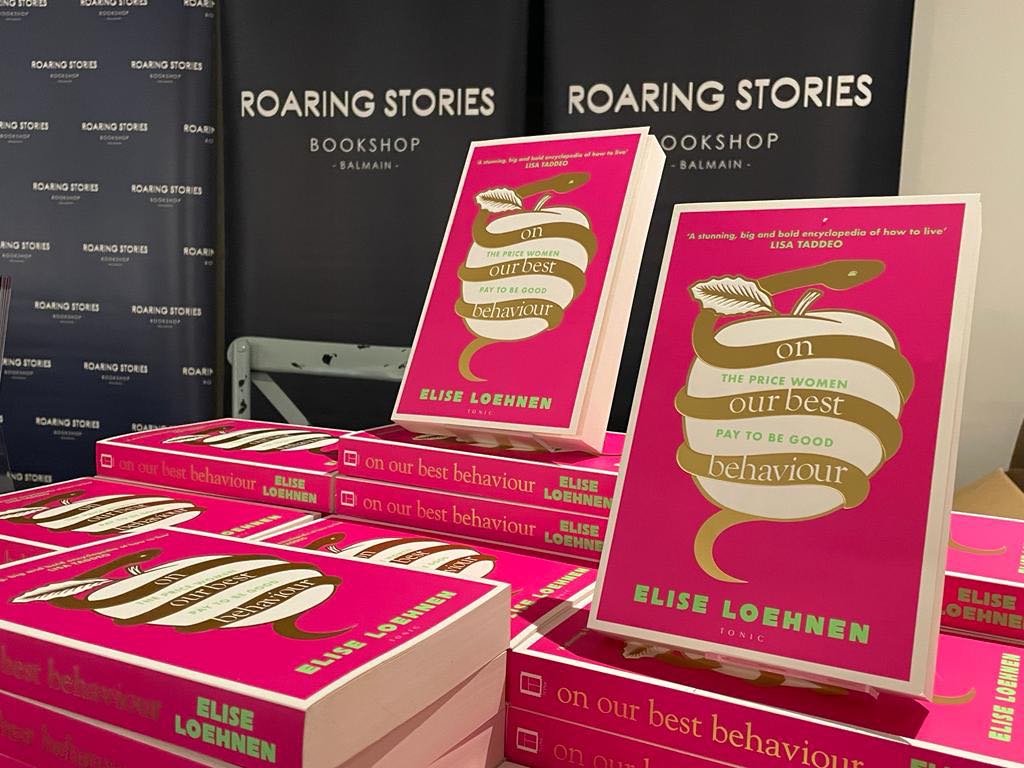 RoaringStories's tweet photo. What a pleasure it was to hear Elise Loehnen talk about her new book ‘On our best behaviour’ published by Bloomsbury.  Didn’t get to attend?  The talk is available on our Youtube and Facebook Page. Signed copies of On Our Best Behaviour are available in store. https://t.co/ffq6gV8ikG