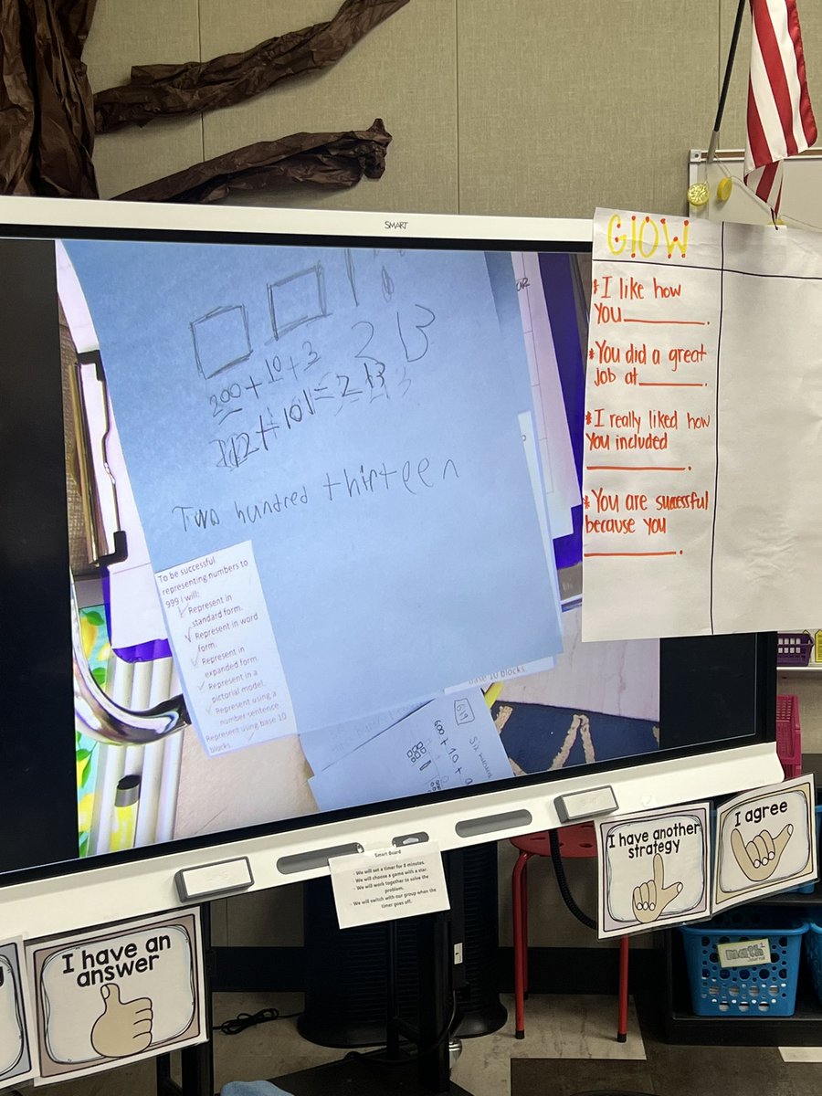 Today, our mathematicians used their checklist to represent numbers in multiple ways! We then gave 🌟GLOWS🌟 to each others work! 
<a href="/PGE_CougarCubs/">Pecan Grove Elementary</a>