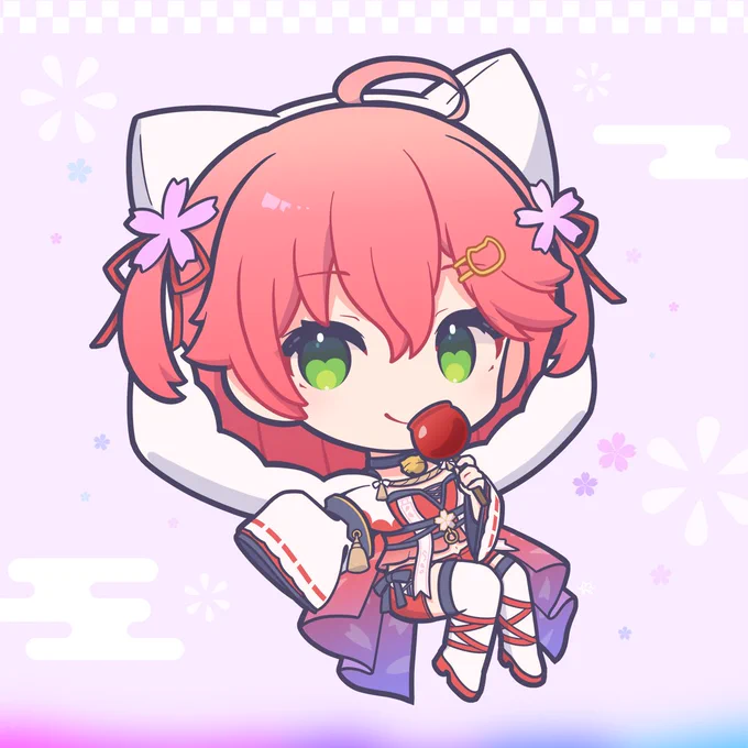 夏祭りのりんご飴持ってるみこちが可愛かった #miko_Art 