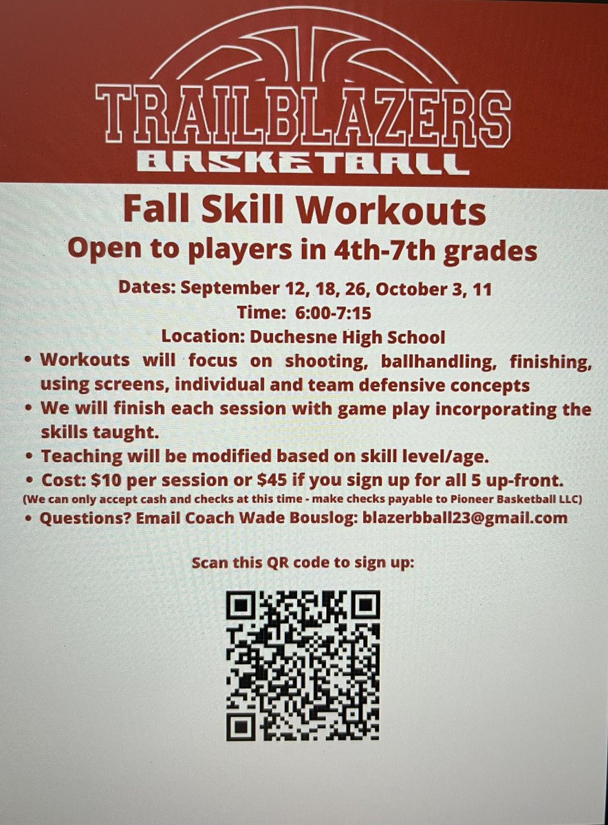 stcblazerbball's tweet photo. A great chance to get some extra work in before basketball season starts this winter!  Sign up here:  https://t.co/zBos4o0weT https://t.co/ybj65CuZLT