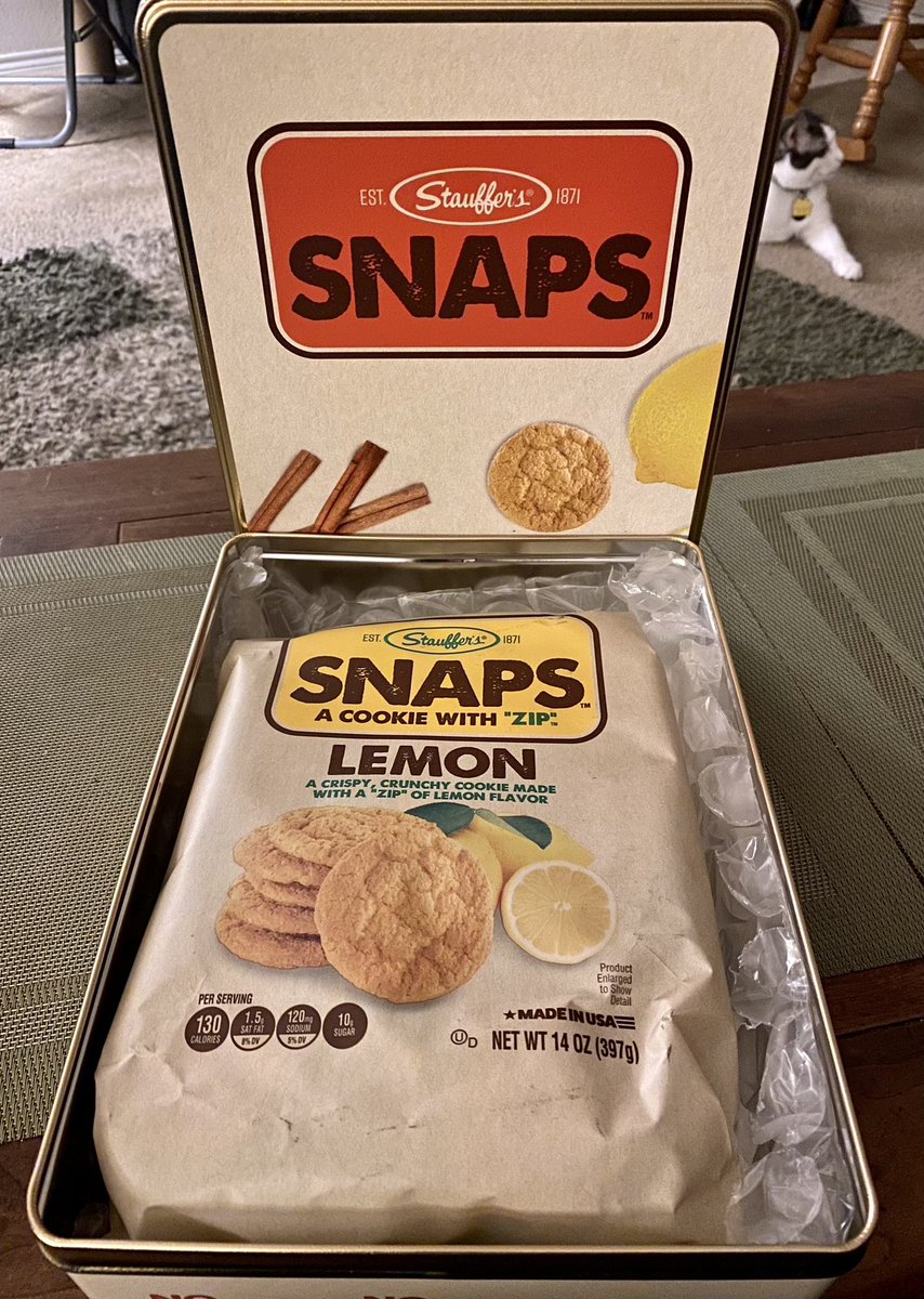 Bitors's tweet photo. @Staufferscookie Thank you again, @Staufferscookie! We’re loving our lemon snaps! 💛🍋💛 They are extra yummy! 😍🍋 https://t.co/evQGNPTr4Z