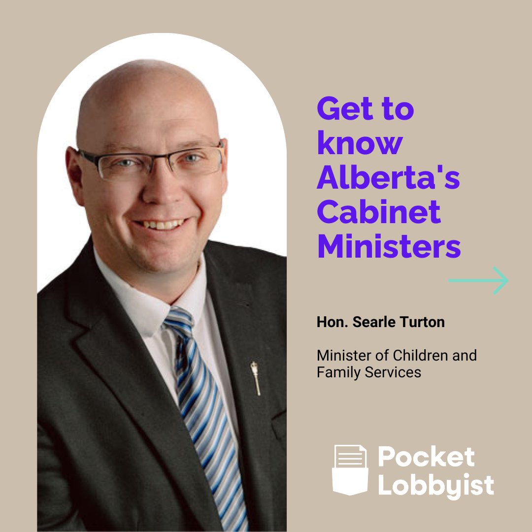 PocketLobbyist's tweet image. Meet Alberta&apos;s Minister of Children and Family Services, Hon. Searle Turton (@SearleTurton).

[Continued ⬇️] #ableg #abpoli