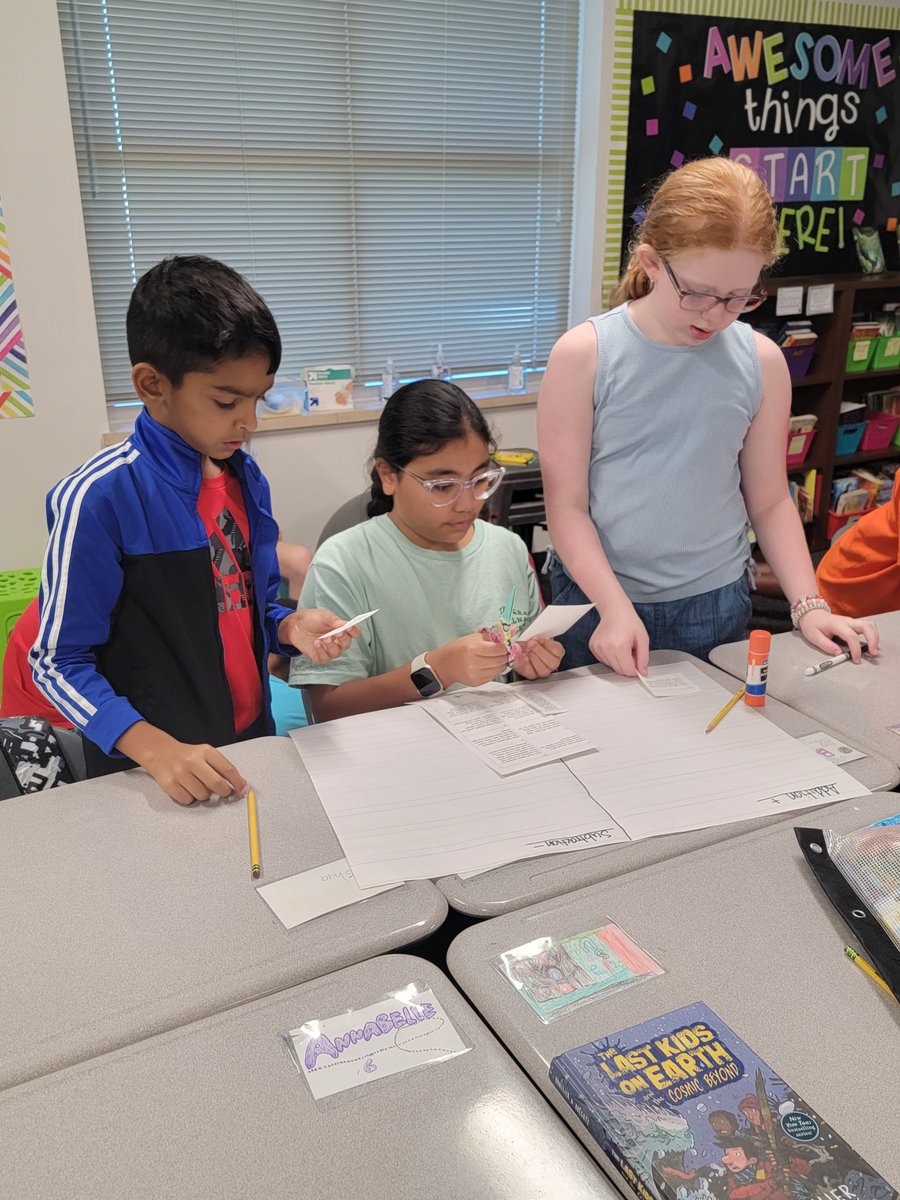 Mrs_JSexton's tweet image. Working in collaborative groups distinguishing between an addition or subtraction word problem. 

@DLE_Lions 

#livelaughloveleonetti
#hearouroar
#justgoodteaching