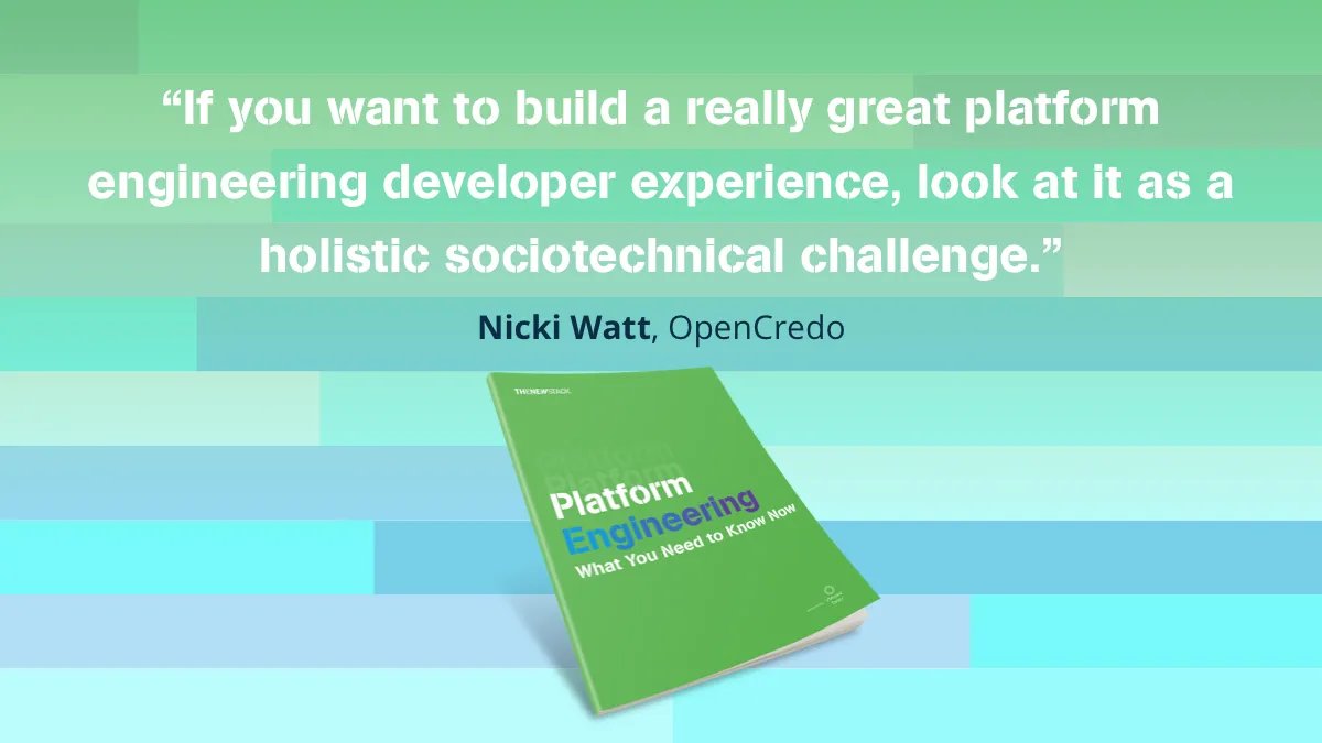 Get your free copy of the new ebook - 'Platform Engineering: What You Need to Know Now' thenewstack.io/ebooks/platfor… with @techiewatt of @OpenCredo #PlatformEngineering