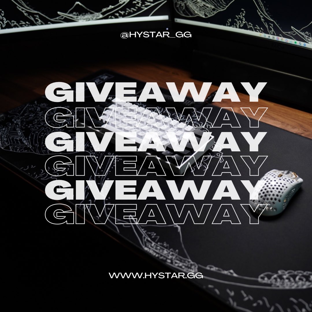🖱️⬛️ GIVEAWAY❕❕❕❕❕❕❕

Enter to win one of our PREMIUM desk mats for FREE 👊😎 {How to Enter} ⤵️

⚫️ Follow <a href="/Hystar_GG/">HYSTAR💫</a> ☑️
⚫️ Like &amp; Share this post ☑️
⚫️ Tag 2 Friends ☑️

Winner will be chosen 9/3 ✍️ (must be located in NA, UK, or Canada) #TheGoldenStandard💫