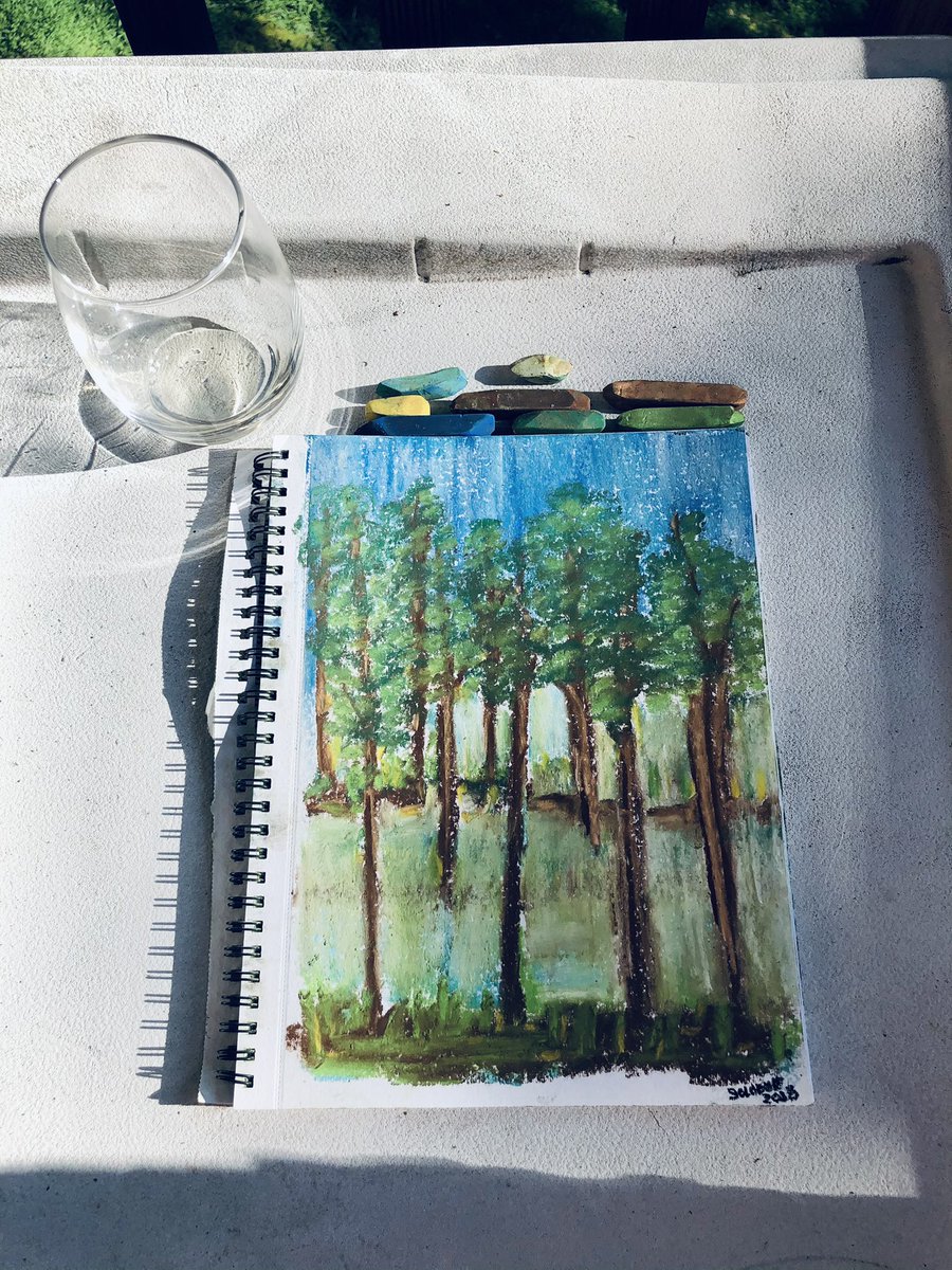 LochnKeys's tweet photo. Enjoying #fancygap #Virginia #pastelsketch #vacation https://t.co/FiSu6a80Dk