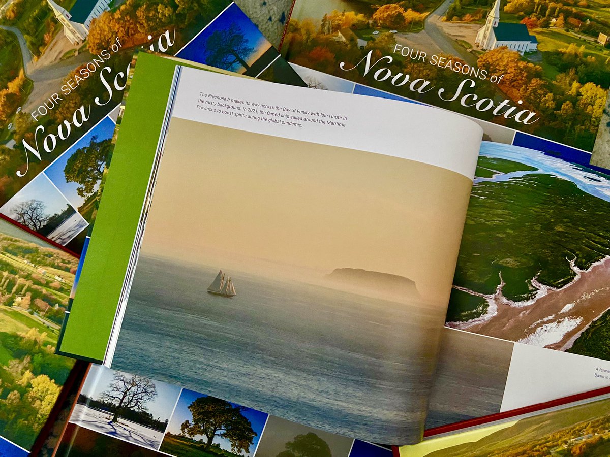 Len_Wagg_photo's tweet photo. Hey @sailbluenoseii  You’re page 24 in my new book released this week!  Pick it up at any bookstore or online at @chapters or https://t.co/uVHz5spVYF.  #books #novascotia #hfxnoise #nimbus #local #books #fourseasons #canada https://t.co/Vn7hdiNyNX