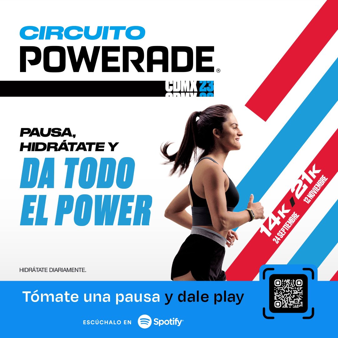 guiametromx's tweet photo. A tod@s l@s corredores que nos siguen les tenemos una SORPRESA para el próximo Circuito Powerade que se llevará a cabo en septiembre. 
¡Estén atentos a nuestras redes!
 🏃‍♀️🏃🏃‍♂️🥇🏅
#HayPower #runner #running https://t.co/jVxFjllntE