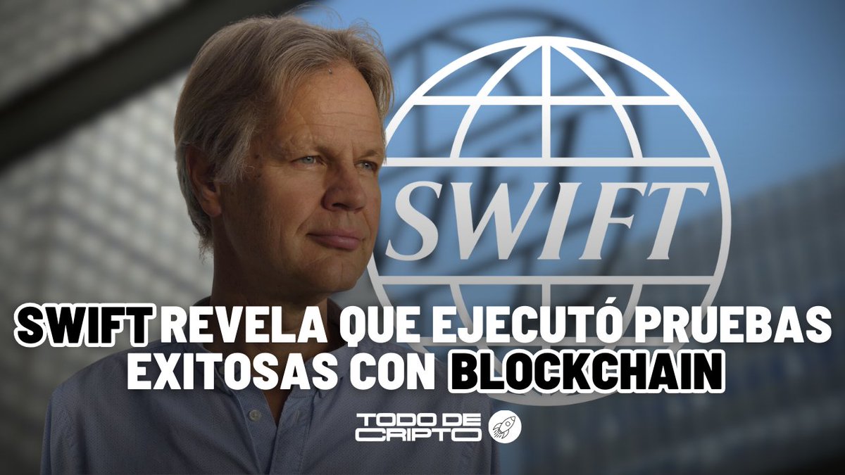 tododecripto's tweet photo. #Swift el sistema de pagos internacional revela que ha estado experimentando de manera exitosa con la blockchain 👨🏻‍🚀🚀

Llevando a cabo transferencias de tokens en diversas cadenas 🔗 de bloques públicas y privadas. https://t.co/LhIbBrphn7