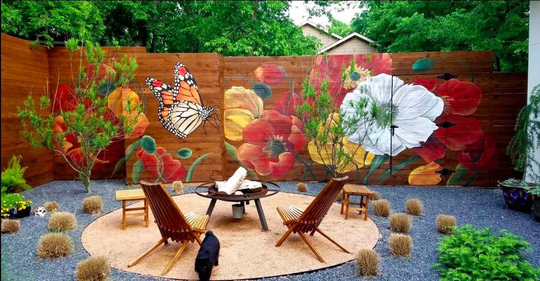 Our latest fence mural...😎
#mural #saxonlynnarts #fencemural #art #NewOrleans