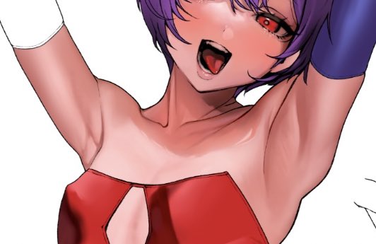 差分では見えるけど通常では隠れてしまう腋ちなみに差分ではティクビも見える予定や初ティクビやで 