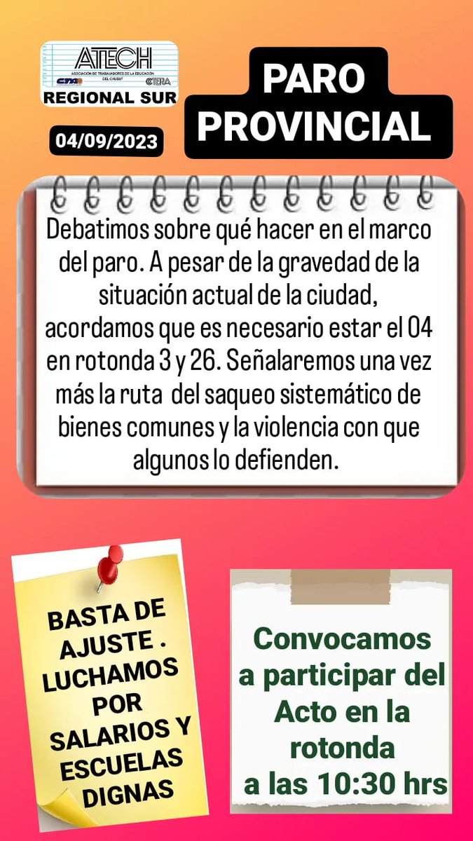 AtechRegSur's tweet photo. #AtechSur| Información https://t.co/eHzYdmZU3f