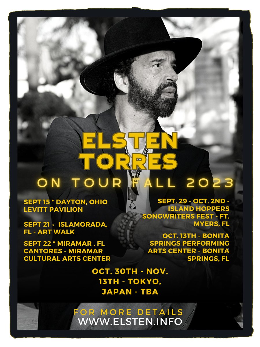 elstentorres's tweet photo. Coming up like a flower! Hitting the road this autumn. If you're close by, come and say hi to me live!  #elstentorresmusic #elstentorres #elstentorres #nyccubano  #touringmusician #levittdayton #artsbonita #miramarculturalcenter #islamoradaartwalk #islandhopperfest #tokyo #Japan https://t.co/rjNDWT1SqG