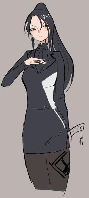 夕凰(シーフォァン)のラフ。暗殺者兼秘書。 