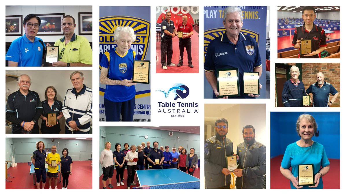 Table Tennis Aus (@tabletennisaus) on Twitter photo TTA is happy to announce that nominations for the 2023 National Volunteer and Coach of the Year Awards are now open!
For further information on these awards, and how to make a nomination, please visit this link: 
tabletennis.org.au/events2/voluntโฆ TTA is happy to announce that nominations for the 2023 National Volunteer and Coach of the Year Awards are now open!
For further information on these awards, and how to make a nomination, please visit this link: 
tabletennis.org.au/events2/voluntโฆ
