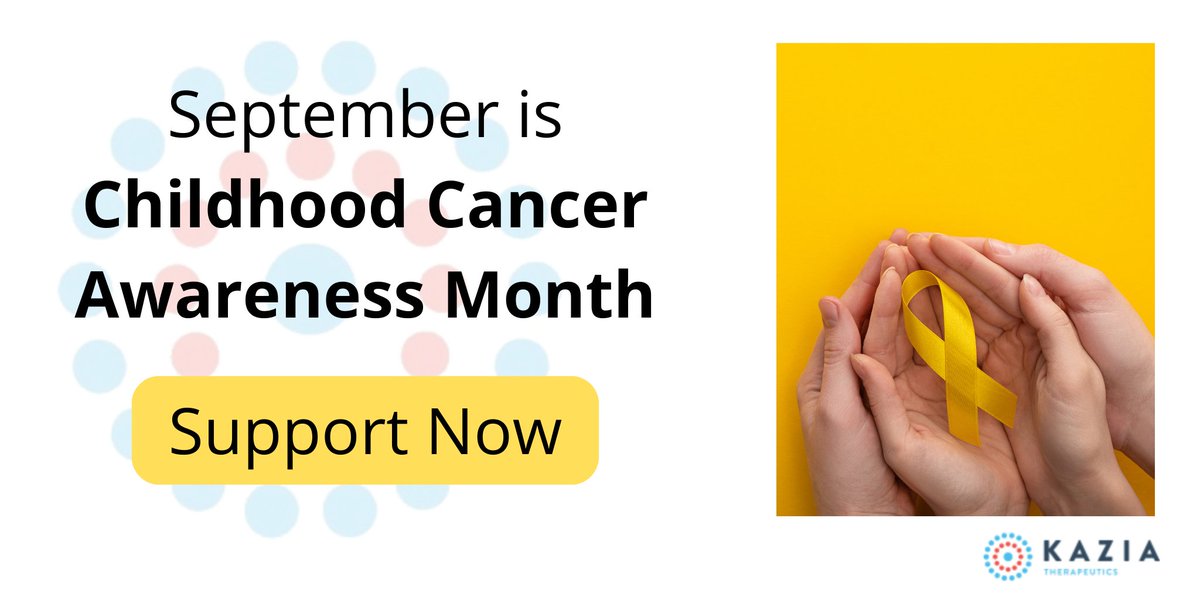 KaziaTx's tweet image. Sept is #ChildhoodCancerAwarenessMonth - an important time to reflect on the devastating impact cancer has on children &amp;amp; their families. @KaziaTX’s hope is to offer a new treatment to children fighting brain cancer with #paxalisib. More info: tinyurl.com/5dtvpkzj
$KZA $KZIA