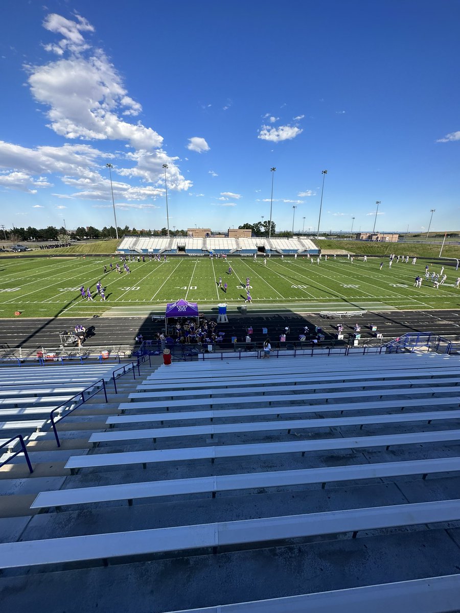 ABeckerSports's tweet photo. Got the call at the NAAC for @AwestFootball vs. @PanthersBHS 🏈. Kickoff at 6p on https://t.co/UBpQJnNupy. @NSPNcolorado @JeffcoAthletics @CHSAA @coloradopreps @postpreps #copreps https://t.co/8gQkpNur3z