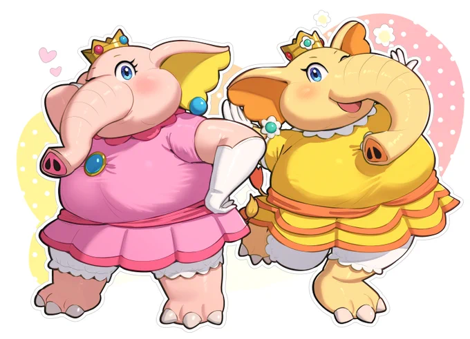 ゾウピーチとゾウデイジー #MarioWonder 