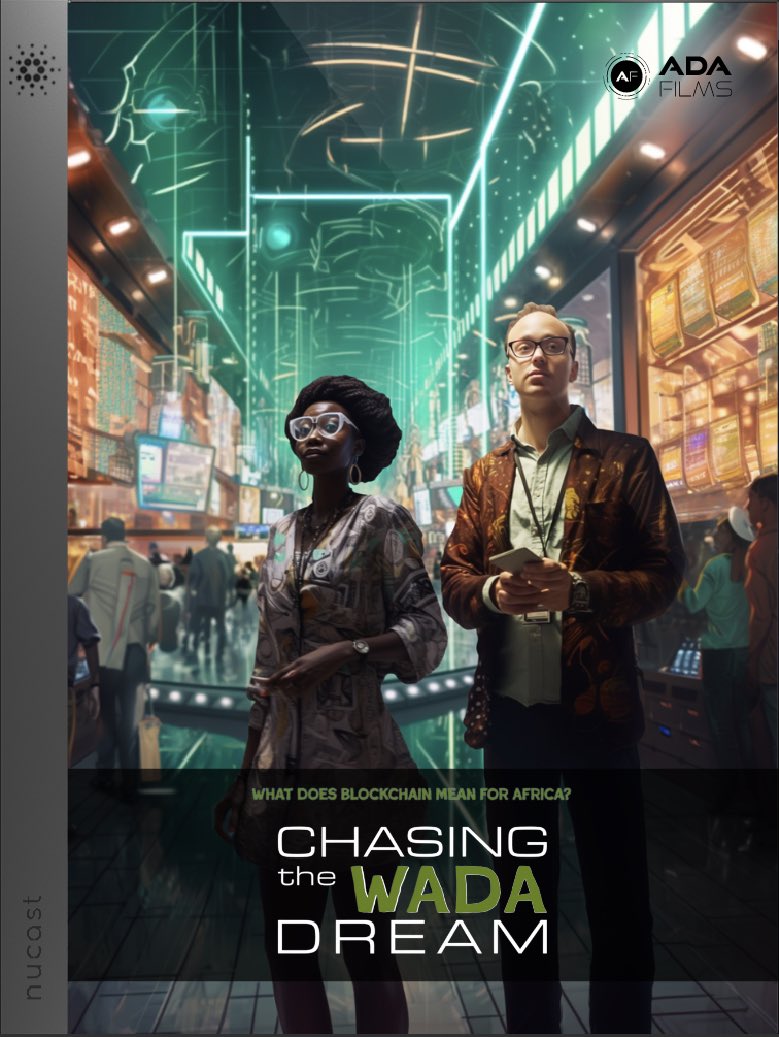 NucastIO's tweet photo. ‘Chasing the Wada Dream’ is a vitally important documentary, on many levels. 

This award-winning film allows its viewer insight into the idea that blockchain can enhance and improve education, financial sectors, and the economy in Africa. 

Own the film on September 7th🎬
Price: 30A//25 @LovelaceClubNFT & Afrixx