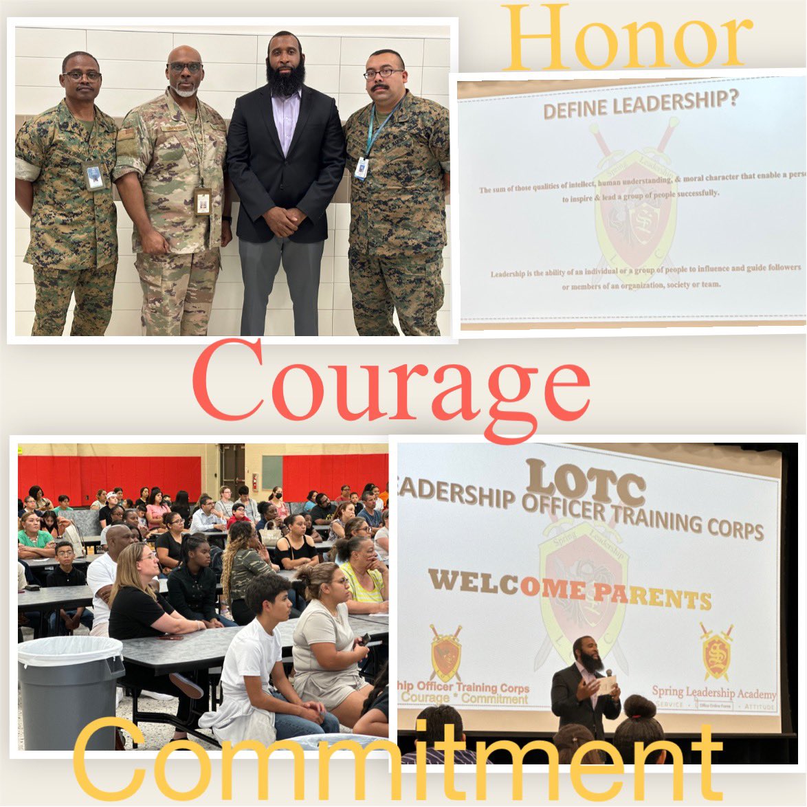 Spring Leadership Academy (@springleadacad) on Twitter photo Honor, courage and commitment is the motto of SLA LOTC.
What a great turn out for tonightβs meeting! <a href="/SpringISD/">Spring ISD</a> Honor, courage and commitment is the motto of SLA LOTC.
What a great turn out for tonightβs meeting! <a href="/SpringISD/">Spring ISD</a>