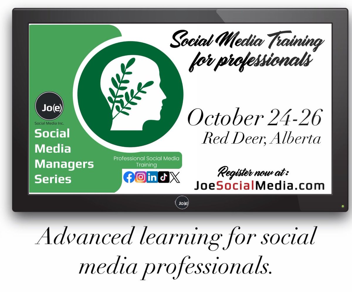 JoeSocialMedia's tweet photo. Kids aren’t th(e) only ones back-to-class this Fall! LOTS of platform changes &amp; PLENTY to learn about online marketing, using social media. Register your Social Media Manager now at https://t.co/RE44REfCTL https://t.co/RZjMiz7O5W