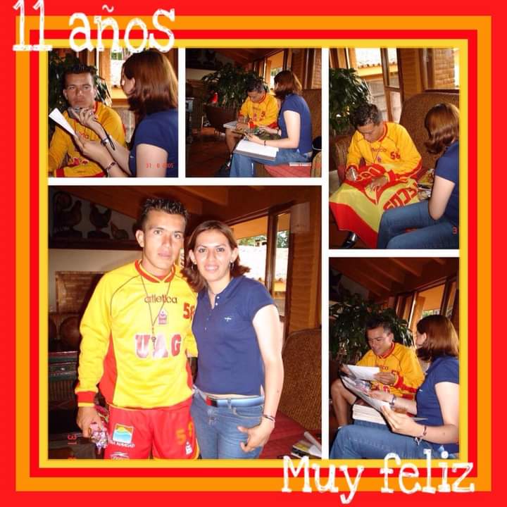 rohuita's tweet photo. Hace 18 años conoci al mejor jugador de fútbol @chato_58  y le agradezco su amabilidad y accesibilidad para poderlo entrevistar. Fui súper feliz !!!! Gracias @chato_58 https://t.co/Rz9cK2NBxq