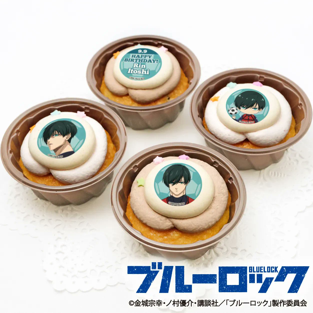 ブルーロック もちマス カップケーキ はるにゃんこ マカロン て