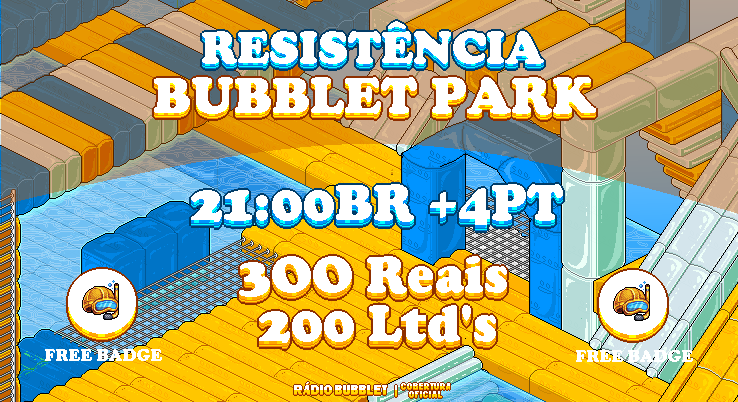 fsbubblet's tweet photo. A Resistência: Bubblet Park é um desafio que vale a pena enfrentar. Mantenha-se firme e resista o máximo que puder. Afinal, a premiação será incrível. Então, prepare-se e mostre a todos do que você é capaz! 🤿💦

Confira mais informações em: https://t.co/kV1aPKxrhk https://t.co/oLVpXcXKWN