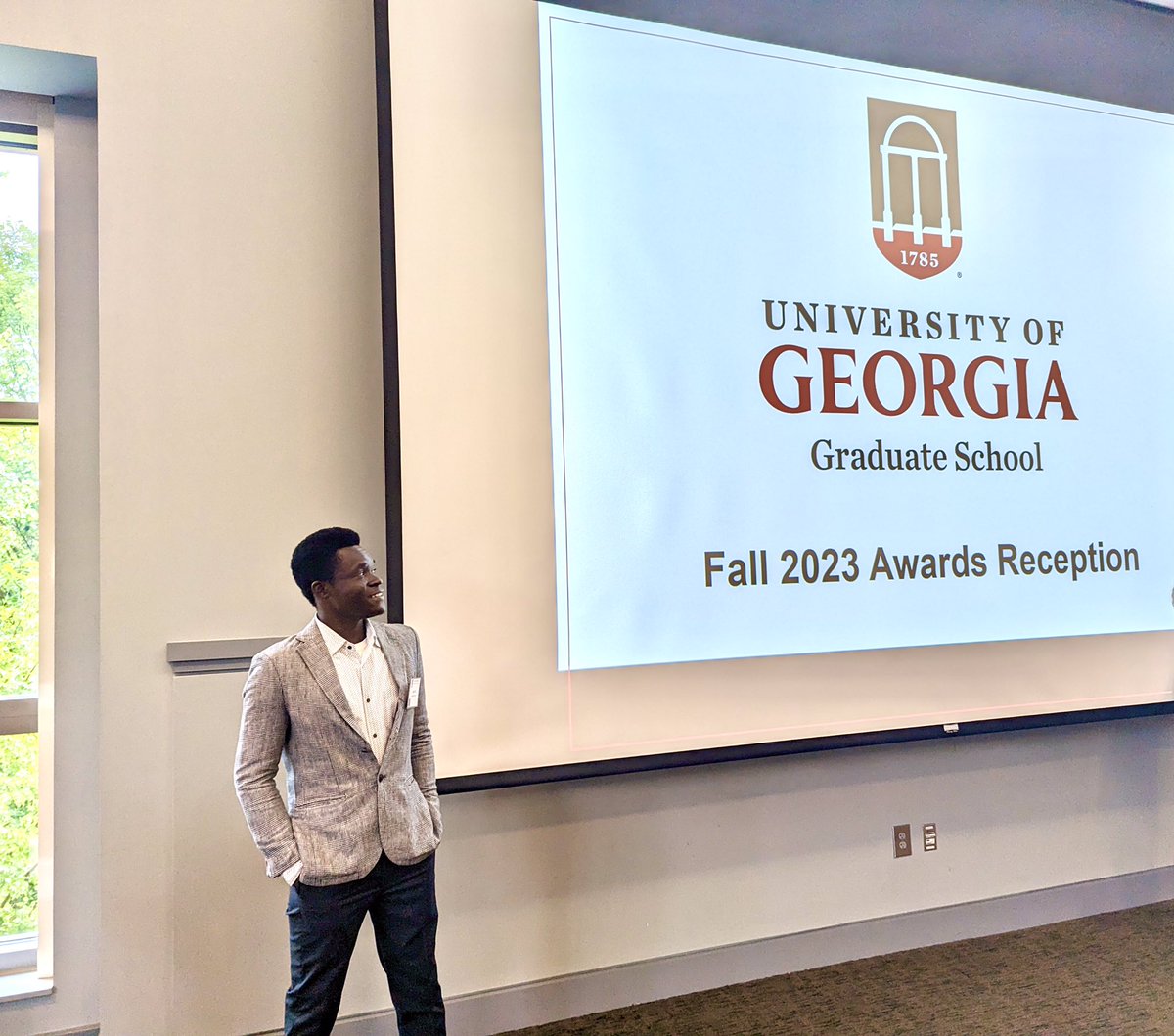 onijp_speaks's tweet photo. I’m thrilled to have been honored with the prestigious Presidential Fellow Award from @universityofga. I want to thank @UGAEcology for nominating me &amp; @atstrauss for his unwavering support &amp; belief in my potential. Thank you all. Let’s look forward to the future with enthusiasm! https://t.co/yw9ZGXUVH5