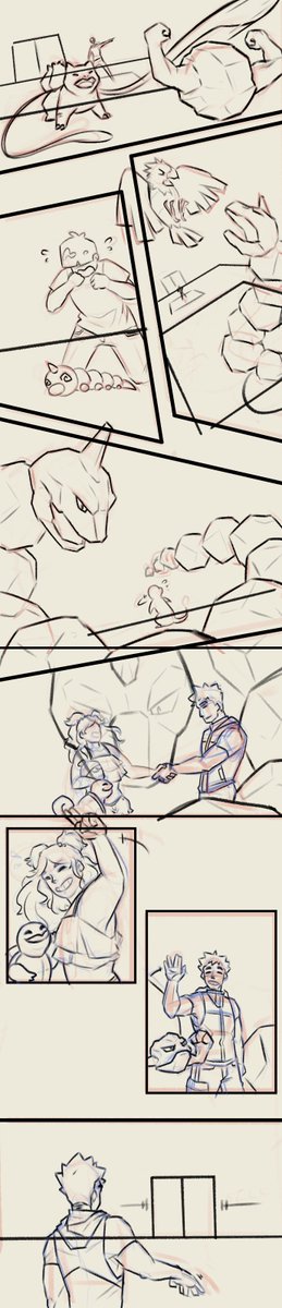 pachiku13's tweet photo. [1/5] Been sitting on these for a while, on the fence about finishing them. Hold on to this while I decide.

a little #pokemon #comic https://t.co/hooSi9W3SG
