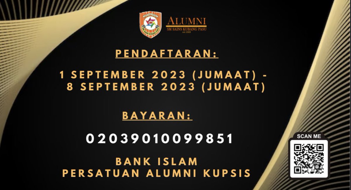 AlumniKupsis's tweet photo. Greetings, dearest alumni. The details have been announced and let’s gather to celebrate friendship on 16th September 2023! Book your seat now as it is limited to 300pax ONLY. https://t.co/K5O5r3xjys