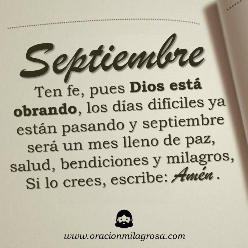 oracion_milagro's tweet photo. Oración de bendición para el mes de septiembre: https://t.co/ZWzXOjzr0E