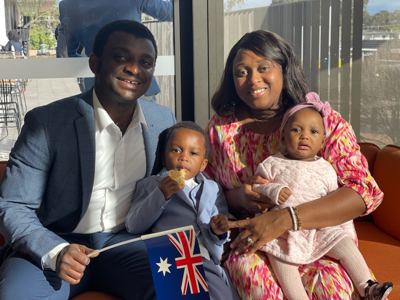 BillSkinnerAu's tweet photo. The kind of great news I love to post!
Brilliant colleague Dr George Abaka-Wood, Genevieve, son Adom and daughter Enyi became Australian Citizens yesterday! @UniSAFII @UniversitySA @CoeMinerals 

CONGRATULATIONS!!!! https://t.co/oPMMcUuLYM