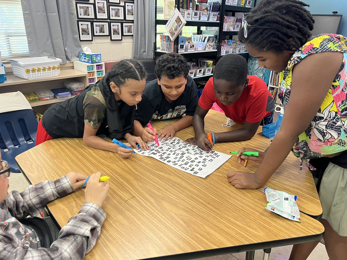 DietrichGrade5's tweet photo. Today we learned what works when it comes to group work while searching for numbers. They nailed it! Staying focused, communicating, working together, planning, and thinking ahead. We also learned what doesn’t work, including large groups. This sets expectations for the year! https://t.co/U1gBVFTdTA